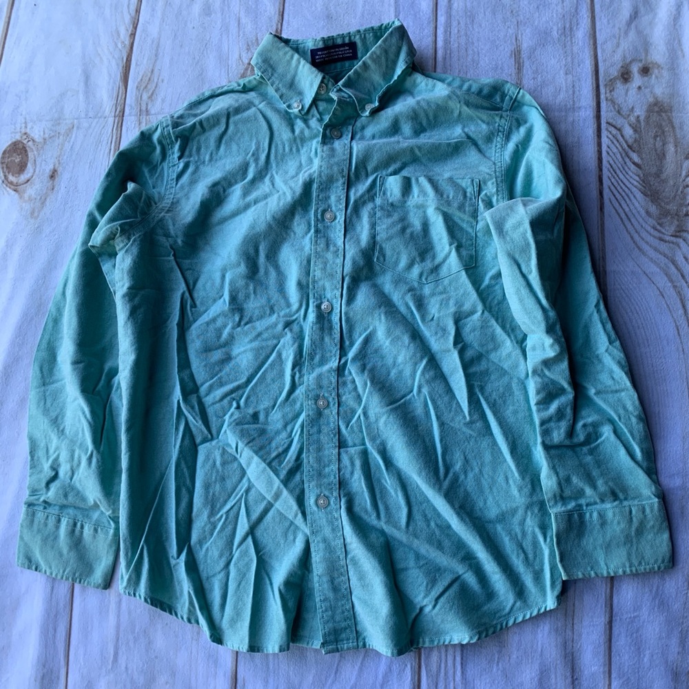 Izod Mint Long Sleeve Shirt Size M